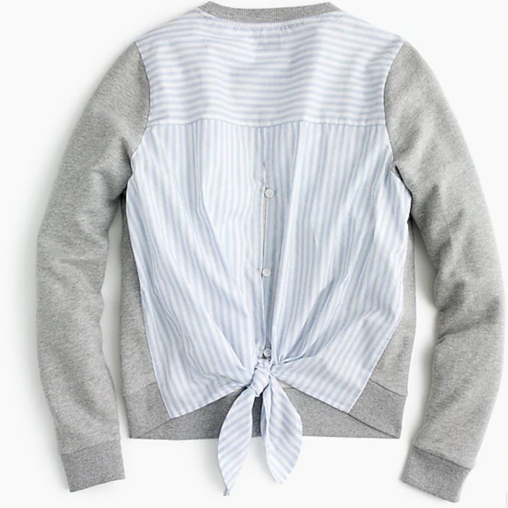 J.Crew Tie-back Sweatshirt